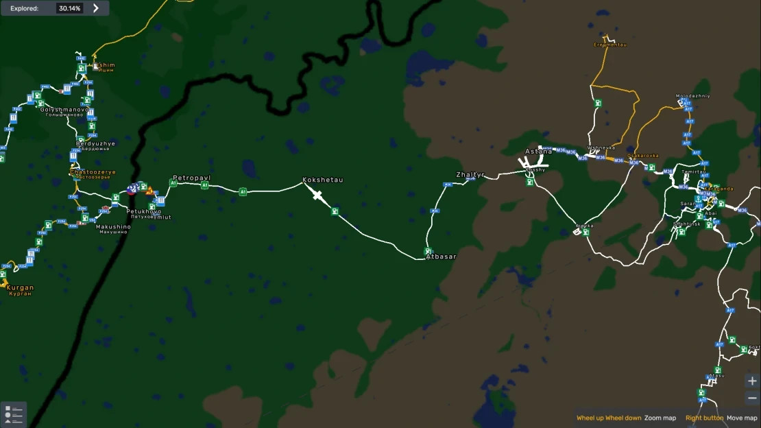 Kazakhstan - Sibir Road Connection