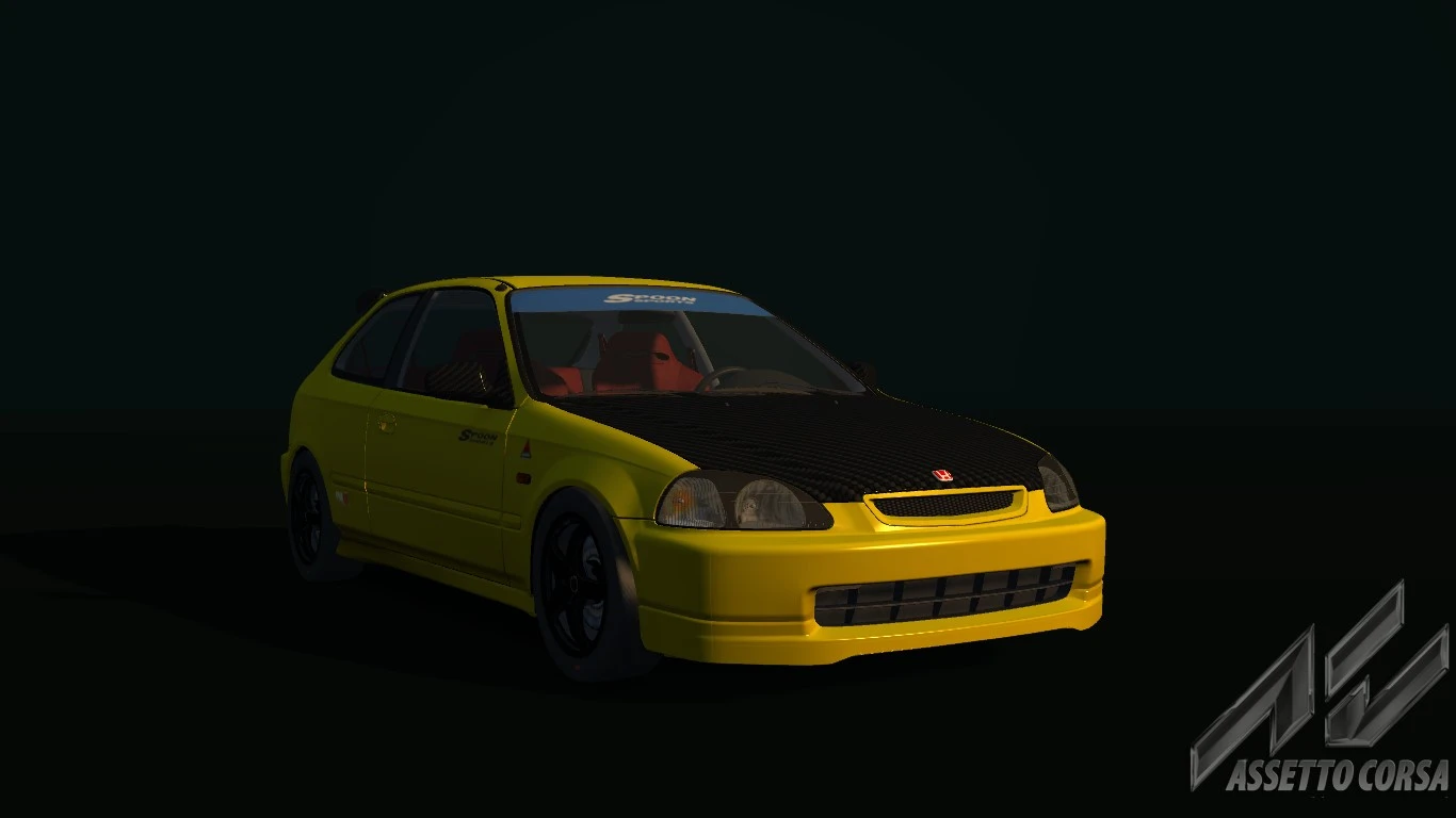 Red Type R Spoon Spoon Honda Civic EK9 Type R 1.1 - Assetto Corsa