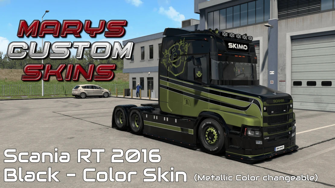 SCANIA RT 2016 Black - Color Skin