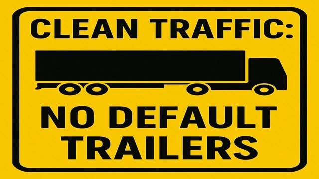 Clean Traffic No Default SCS Trailers v2.0 Fix