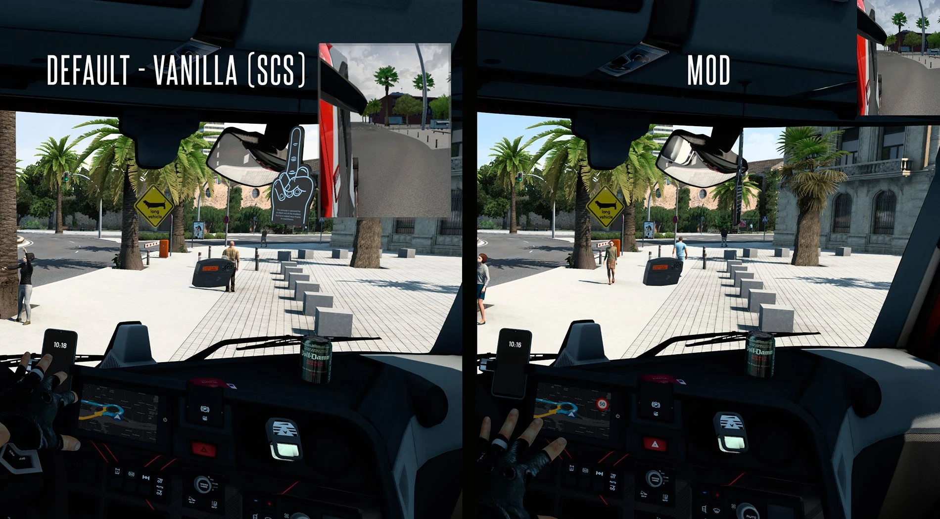 Top Corner & Small Mirrors No Frame version 1.54