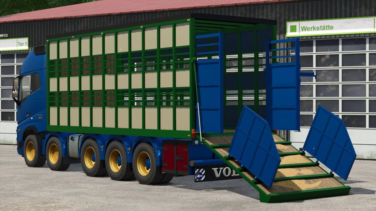Volvo FH16 Animal Transport Truck & Trailer