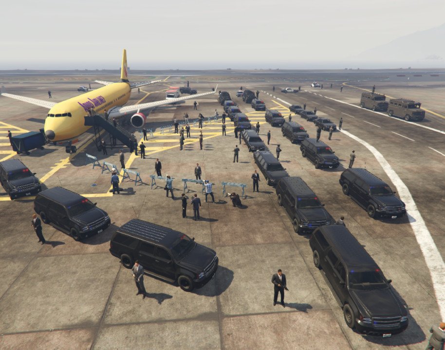 President Arrives At Los Santos International Airport