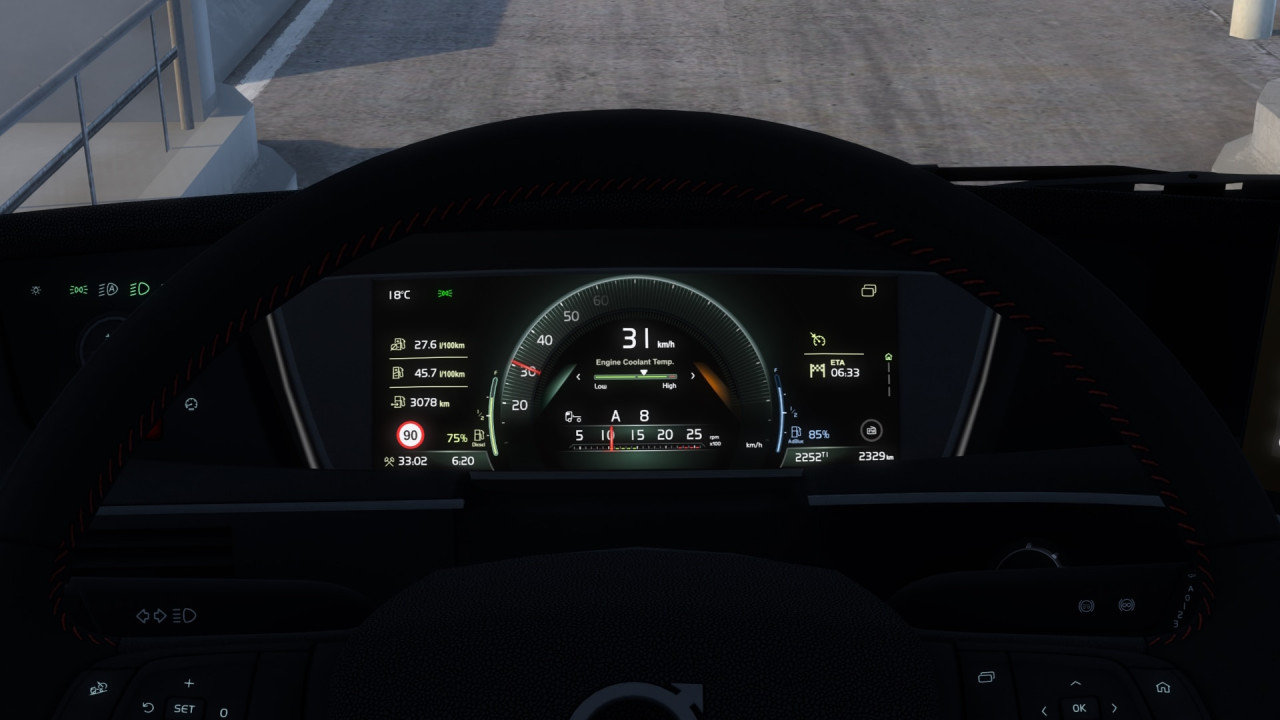 Volvo FH5 Improved Dashboard