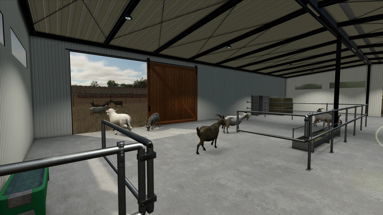 FS25 Modern Metal Sheep Barn