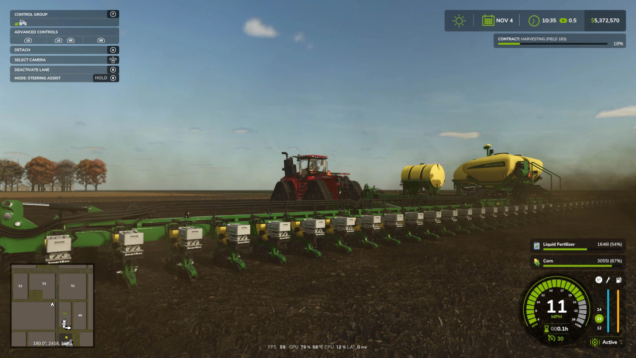 John Deere DB120 planter