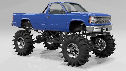 BB Mega truck addon (Including wheel pack)
