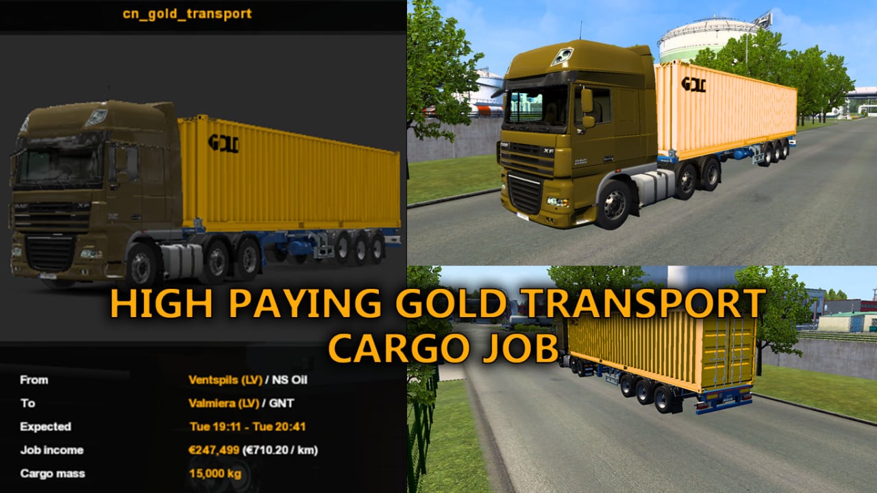 High Paying Gold Transport Job