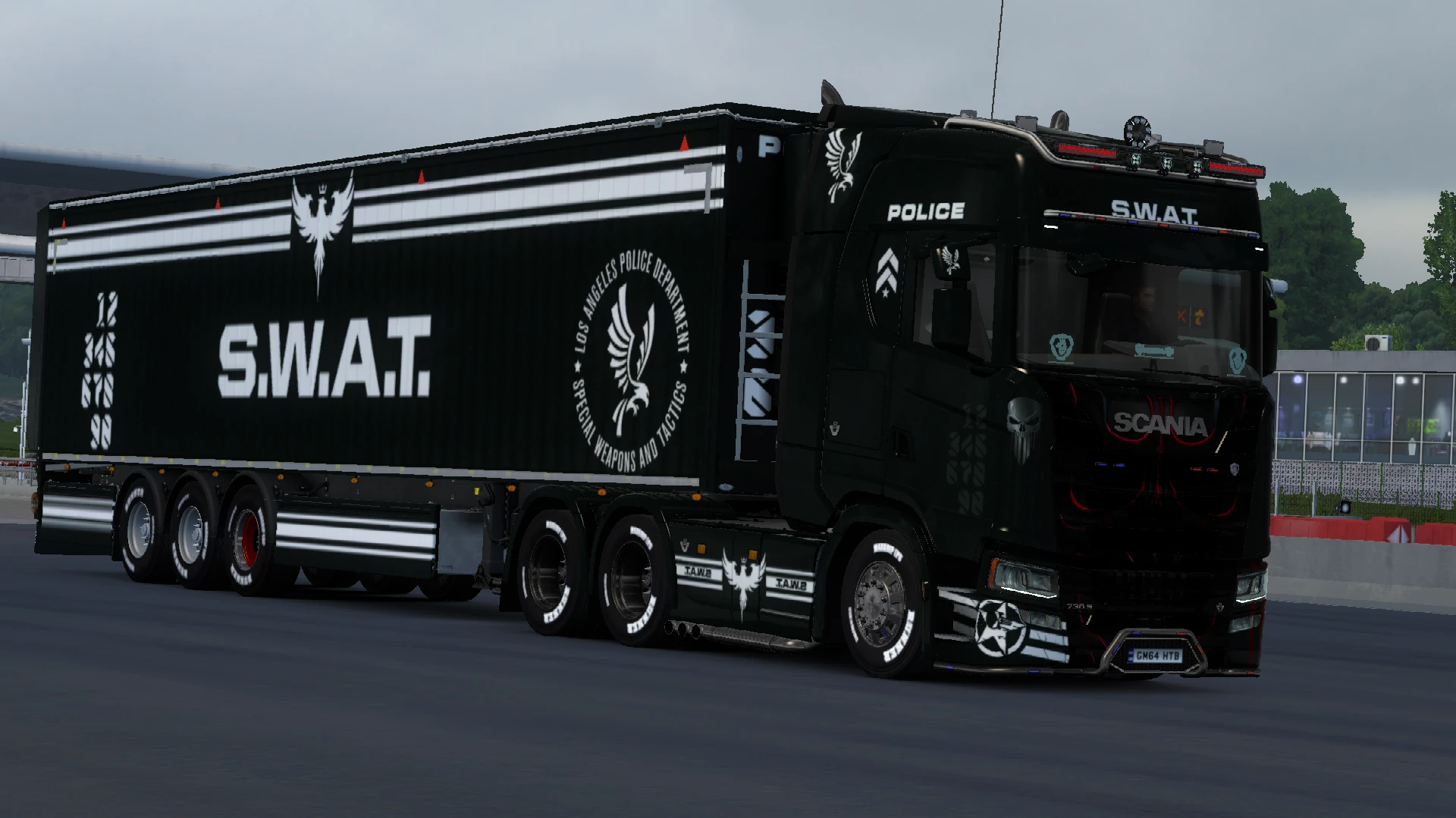 SCANIA LAPD S.W.A.T. SKIN 1.0 thumbnail 6