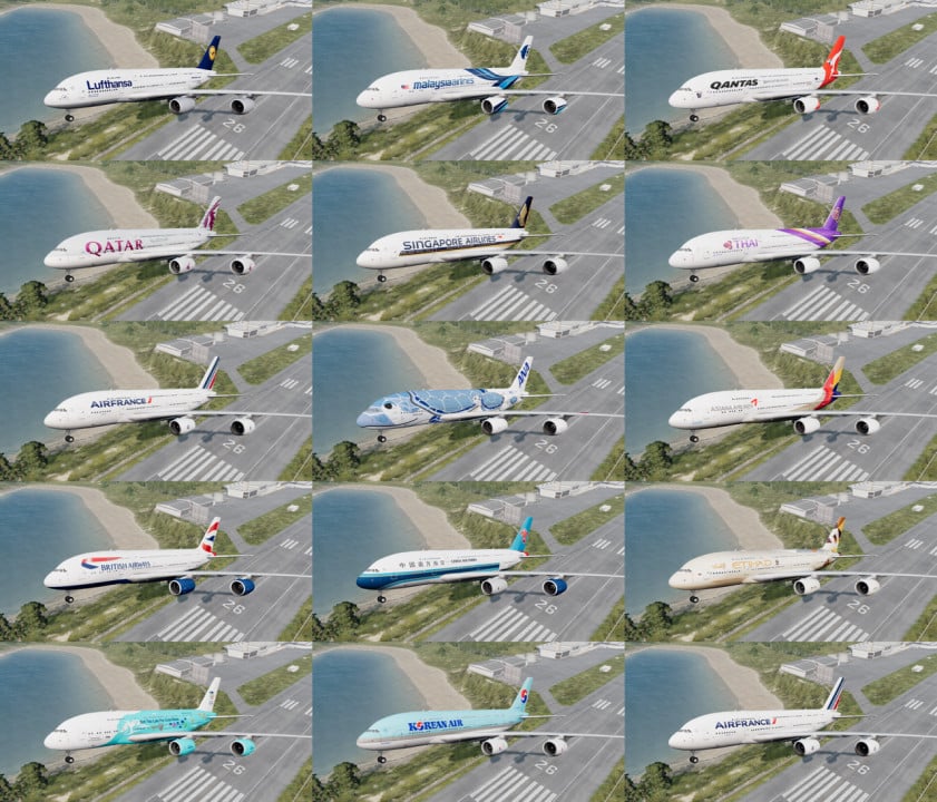 Airbus a380-800 livery pack