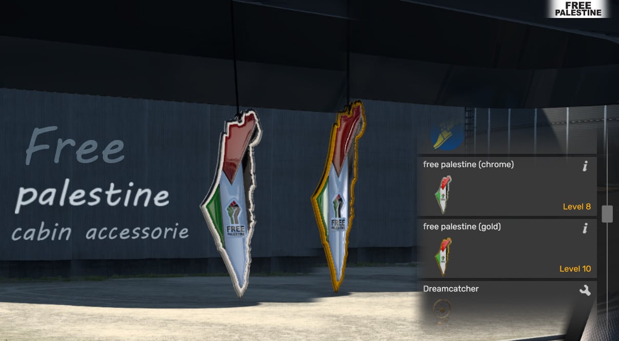 free palestine [cabin accessorie]