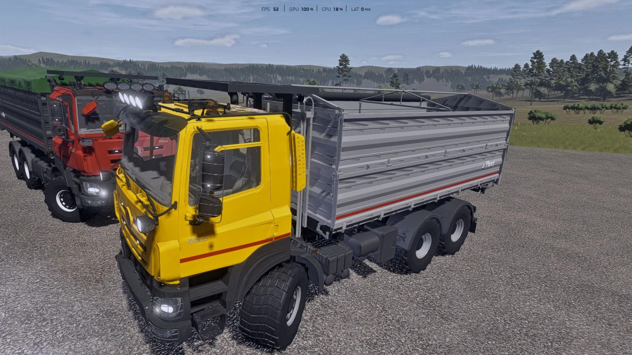 Tatra Phoenix Agro 6x6 with Fliegl tipper