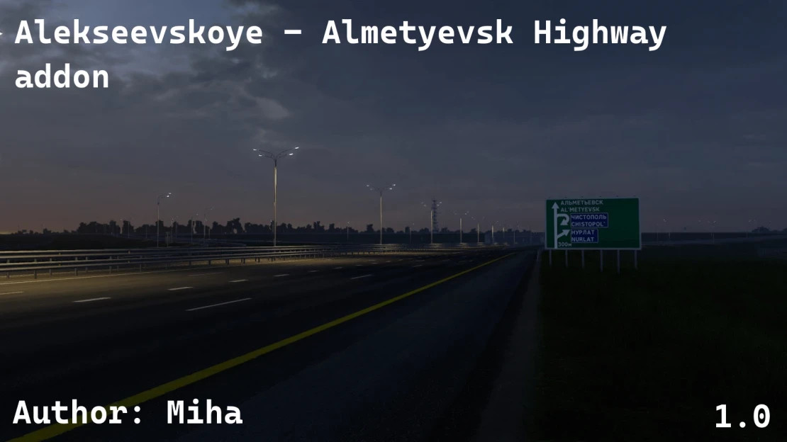 Alekseevskoye - Almetyevsk Highway Addon