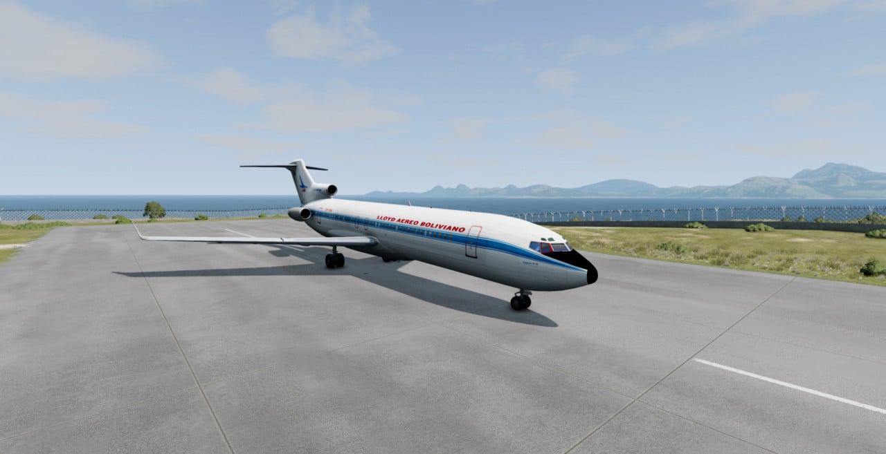 boeing727 Lloyd Aereo Boliviano Retro