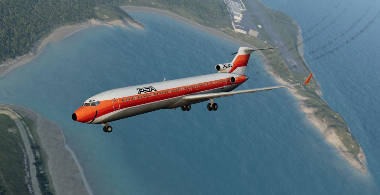 boeing727 Pacific Southwest Airlines N545PS