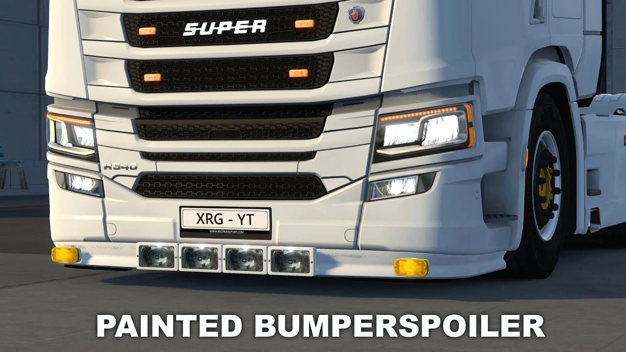 Painted Bumper/Spoiler For Scania S&R 2016