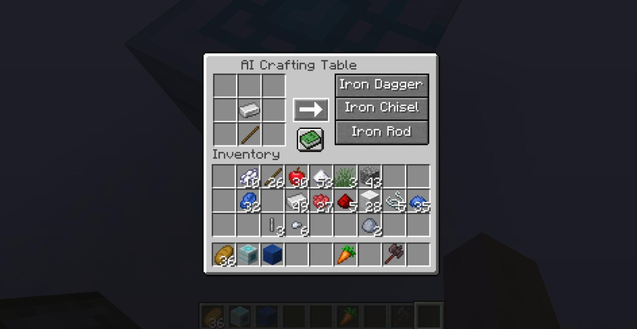 AICraftingTable [Minecraft 1.19.2]