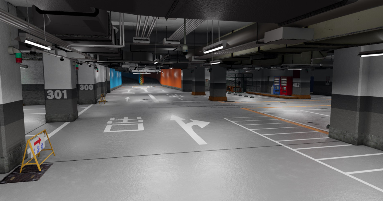 Kamurocho Underground Carpark Showroom