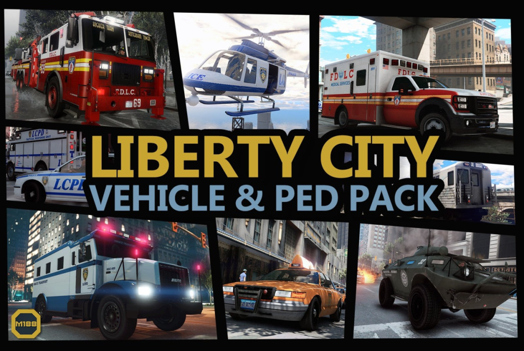 Liberty City Vehicle & Ped Pack (FDLC, LCPD and more)