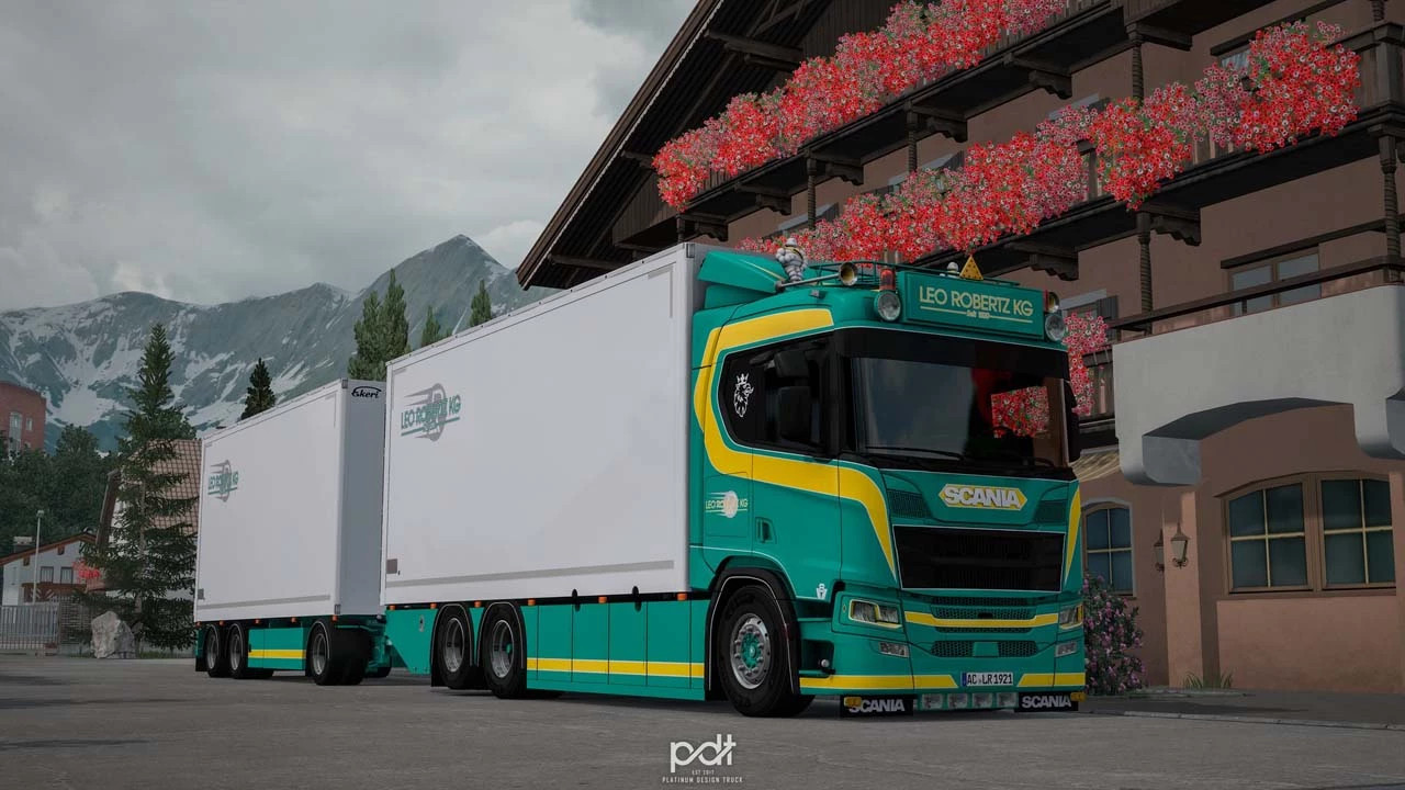 Scania R650 Leo Robertz KG + Trailer