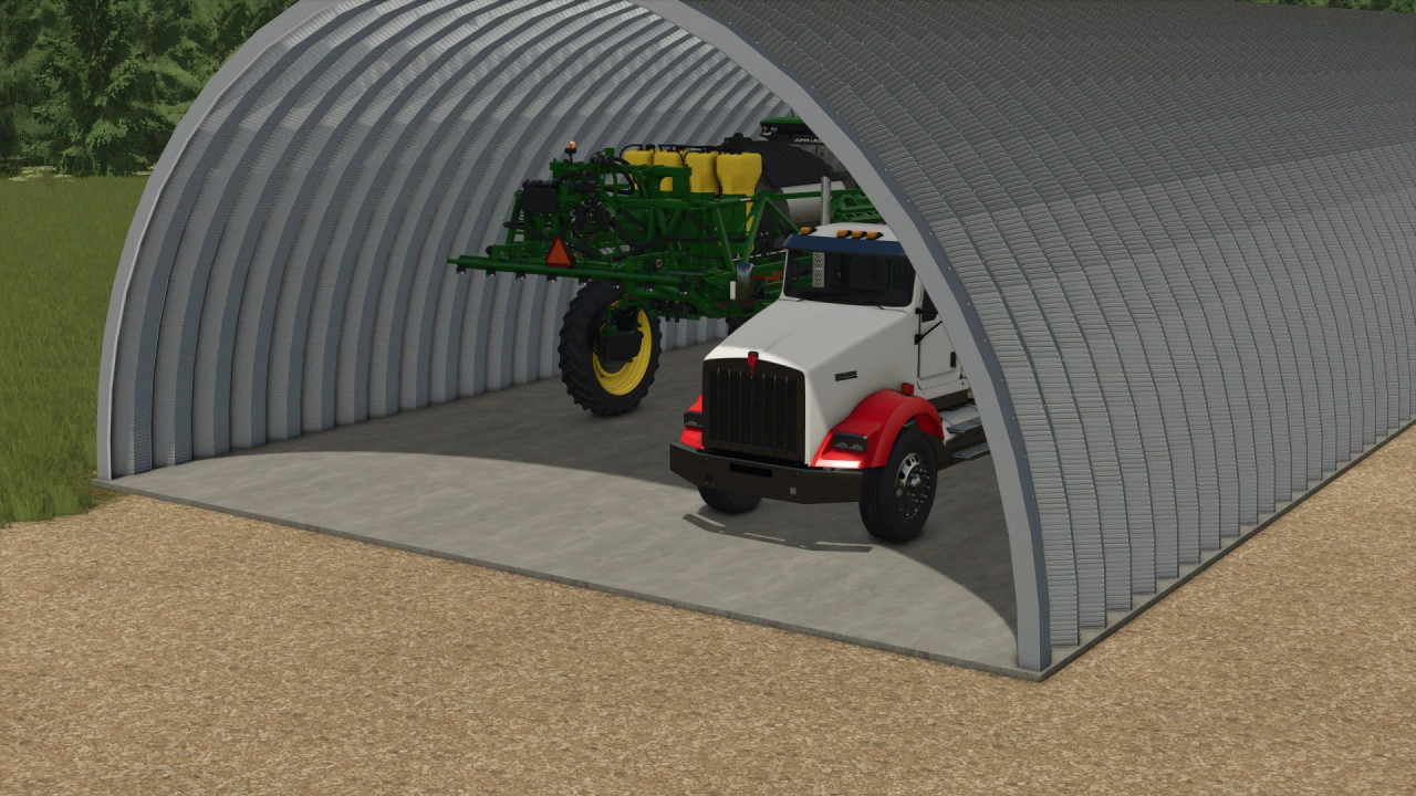 FS25 Open End Quonset Hut
