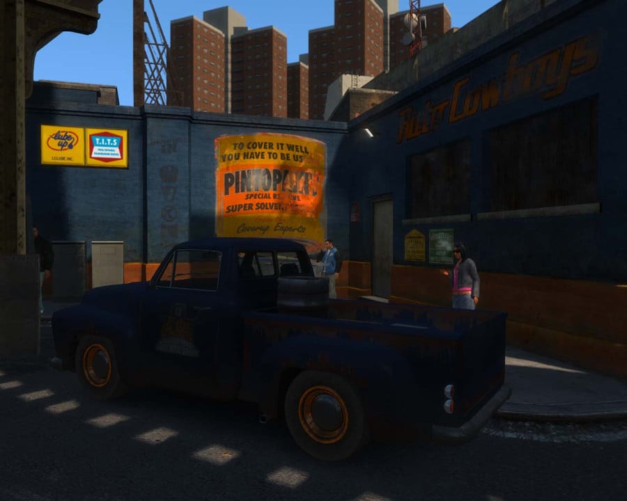 Rusty old shop truck