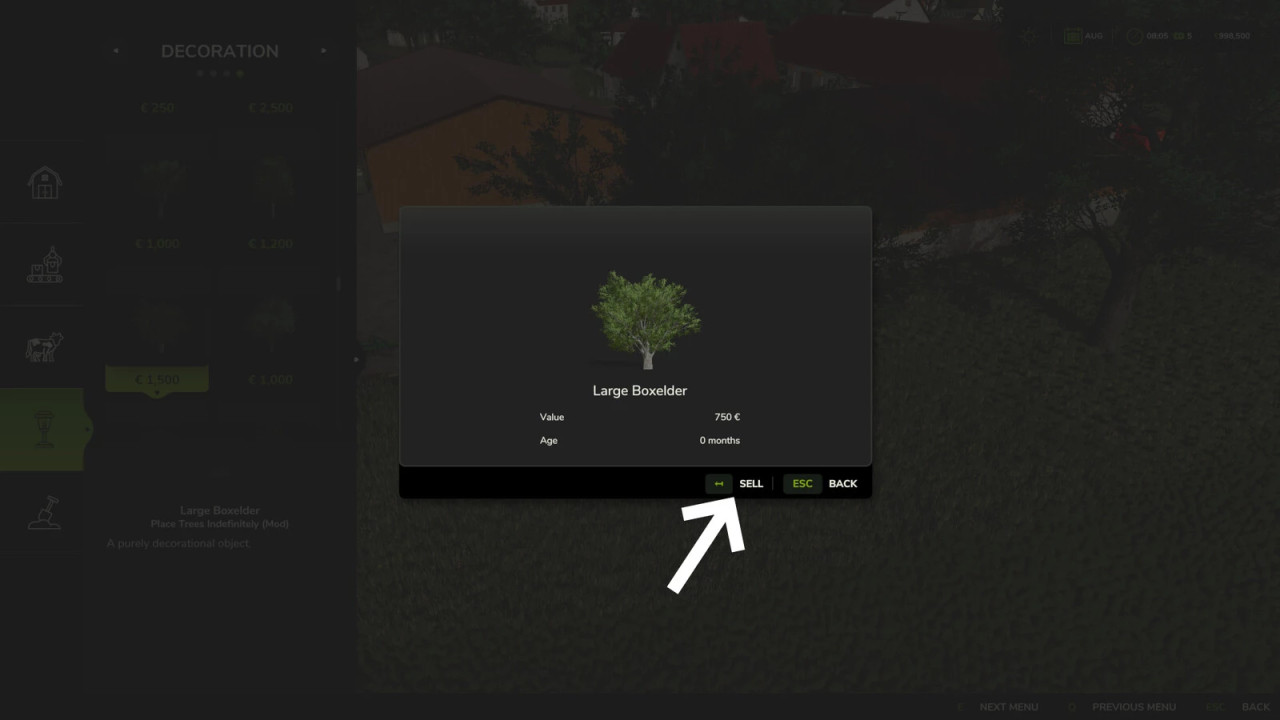 Place Decotrees Indefinitely