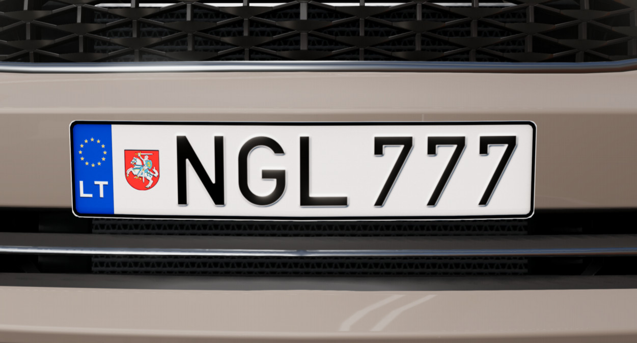 New Lithuania license plate 2023