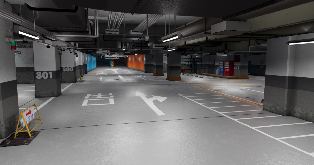 Kamurocho Underground Carpark Showroom