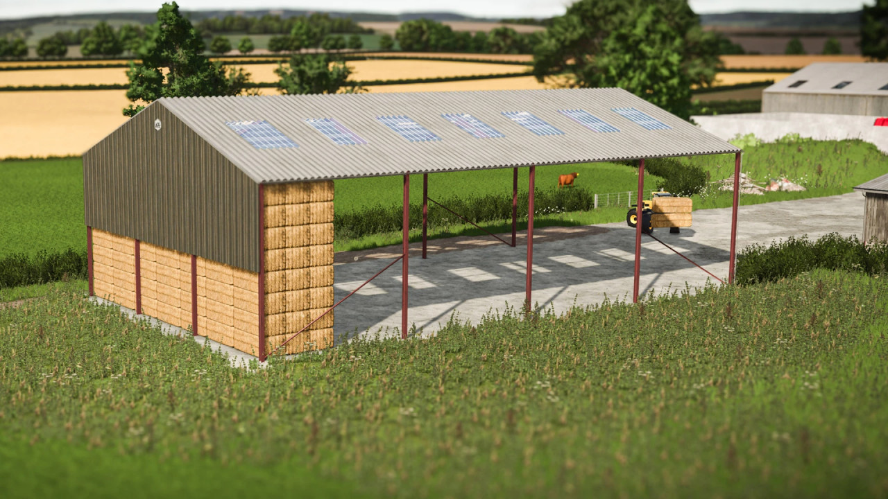 FS25 UK Bale Shed