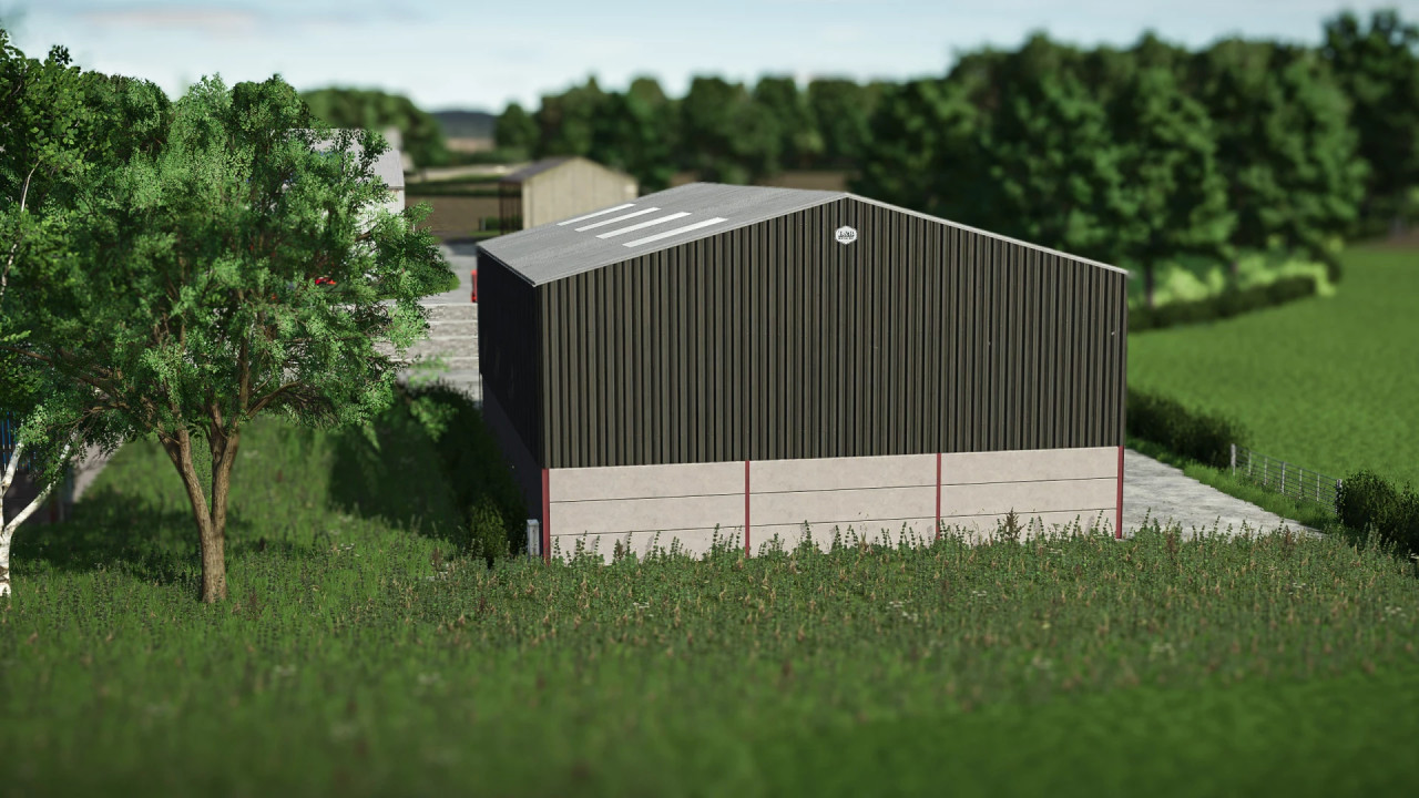 FS25 UK Grain and Machinery Shed