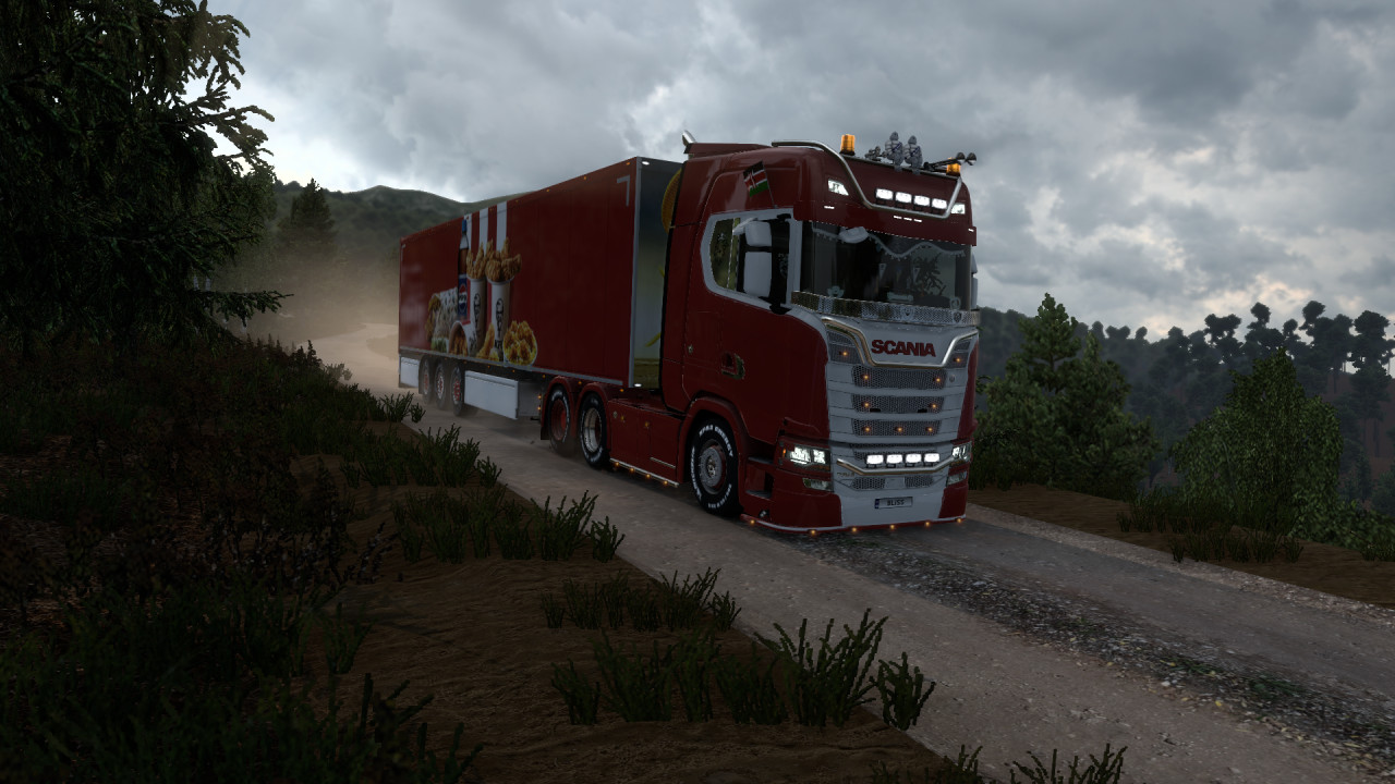 KFC Box Trailer Skin
