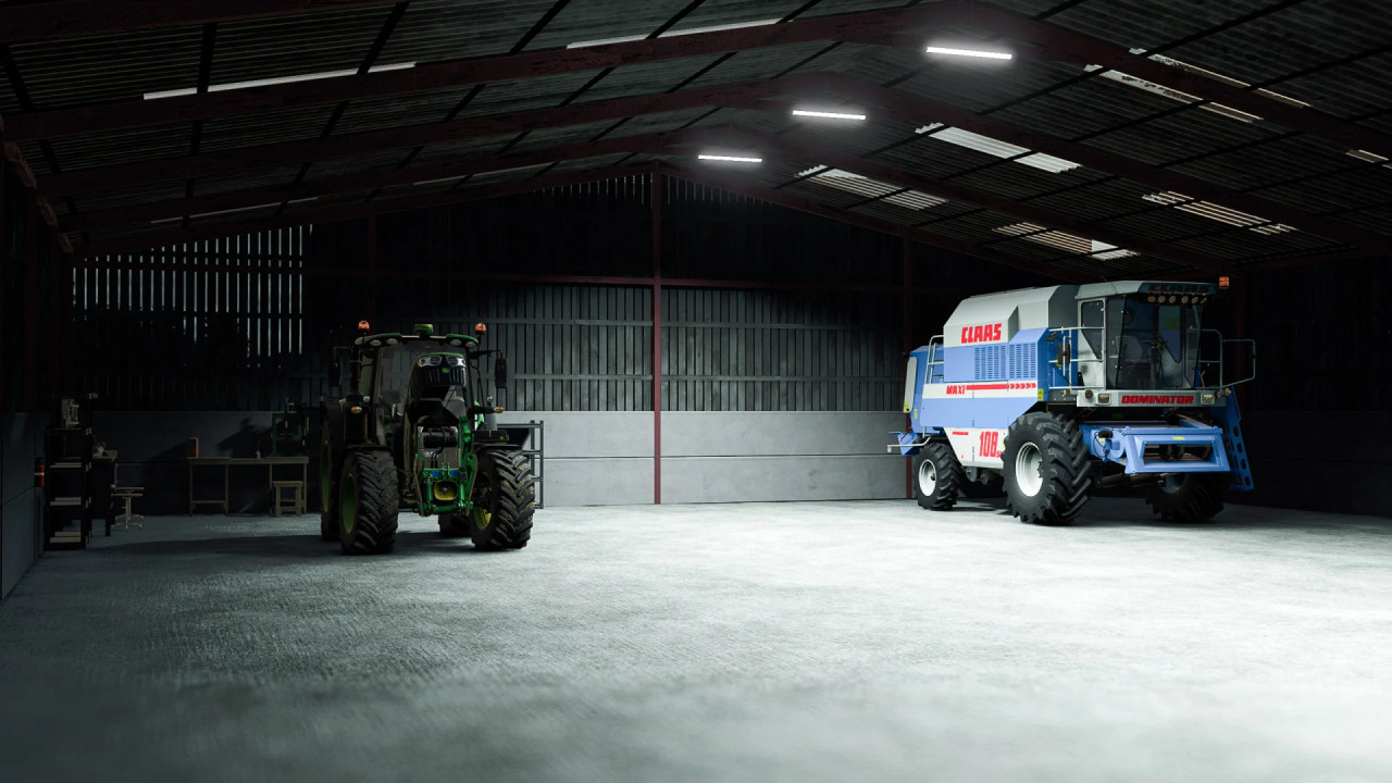 FS25 UK Shed with Workshop