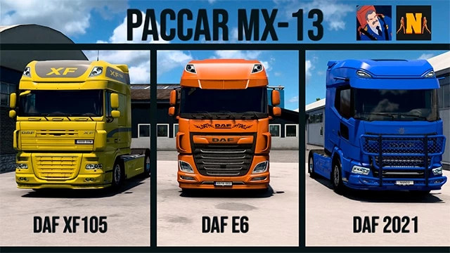 Daf XF E6 Paccar MX 13 engine sound