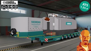 Schwerlast Siemens Trafo Trailer Special Transport 2.0 thumbnail 3
