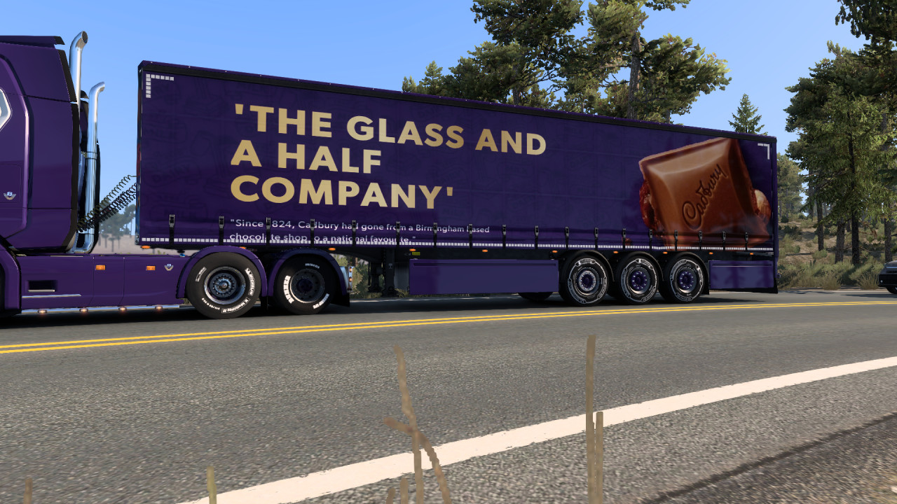 Cadbury Chocolate Trailer Skin