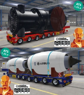 Schwerlast Siemens Trafo Trailer Special Transport 2.0 thumbnail 4