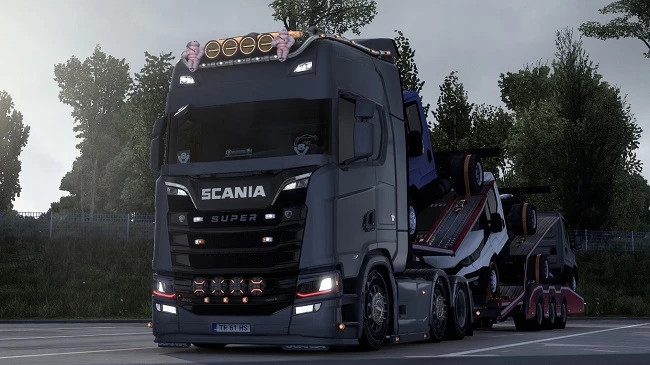 Scania V8 Open pipe sound SJ Concept