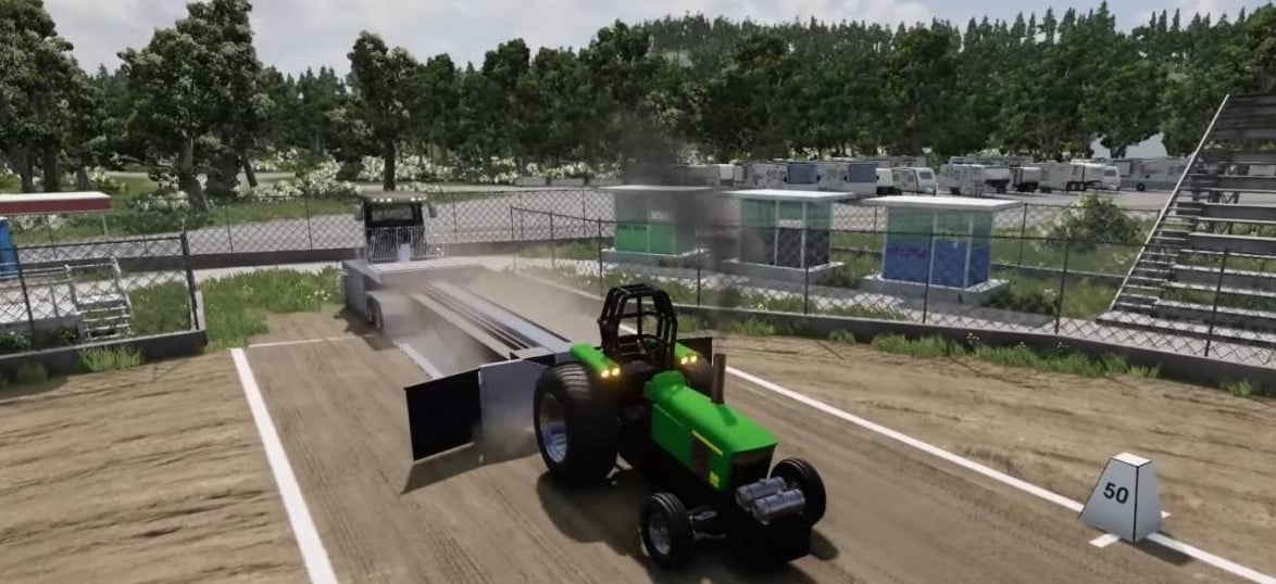 John Deere Pulling Tractor