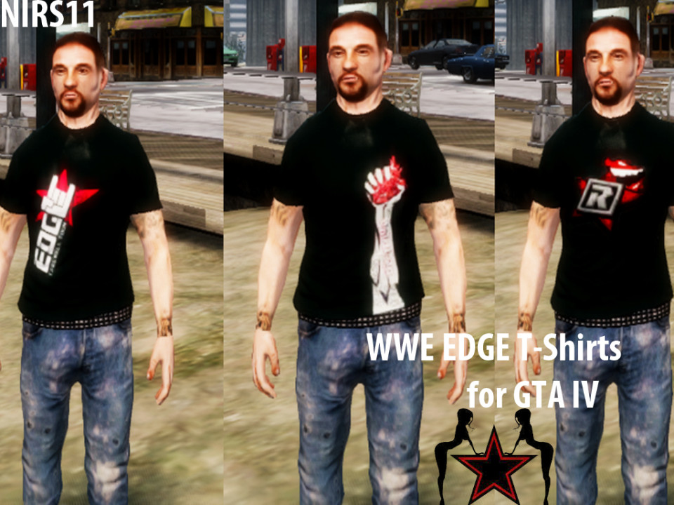 WWE Edge T-Shirts for GTA IV