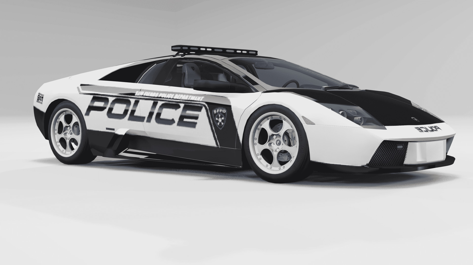 دانلود مود لامبورگینی مورسیه لاگو + طرح پلیسی بازی BeamNG.Drive ورژن 0.36