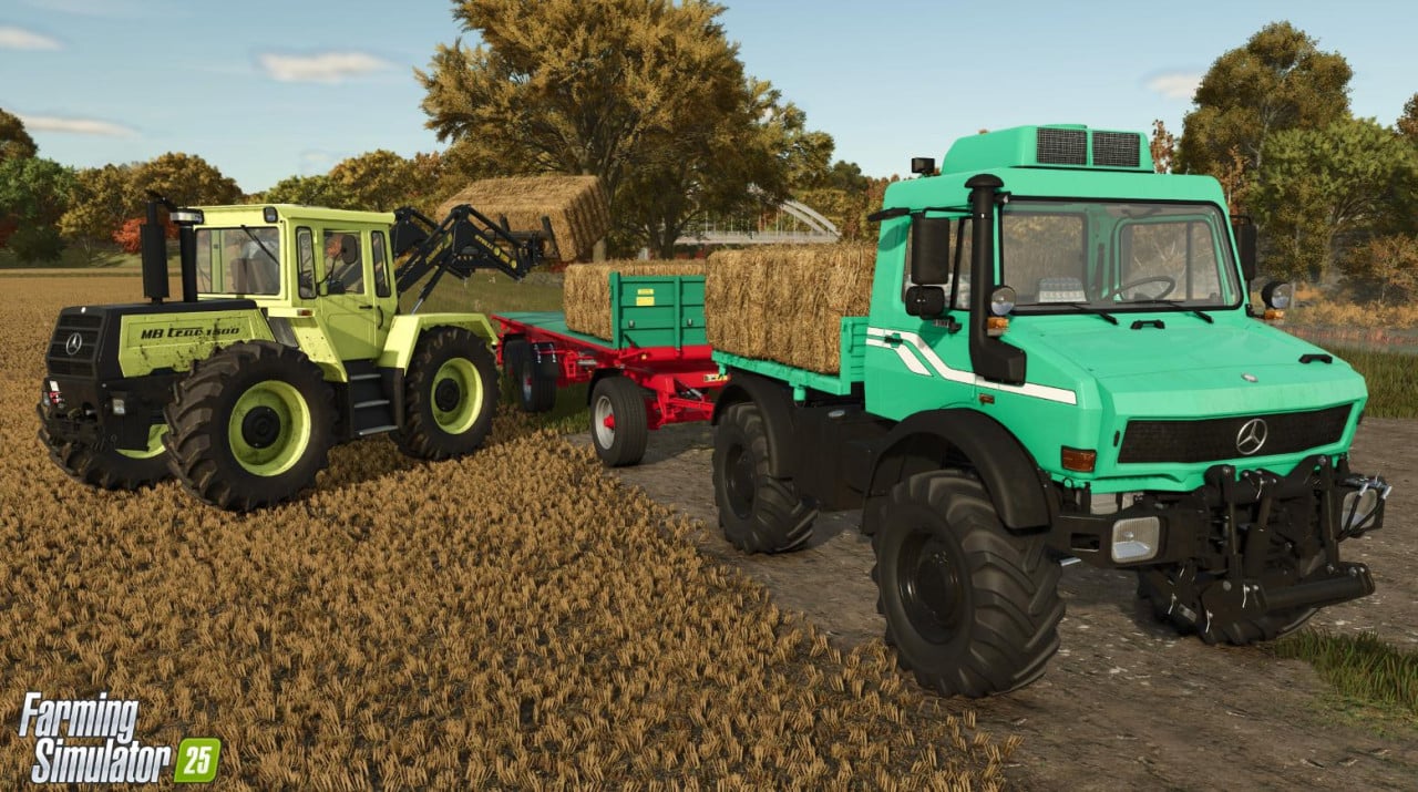 The new Mercedes-Benz Trucks Pack DLC for FS25 is now available!