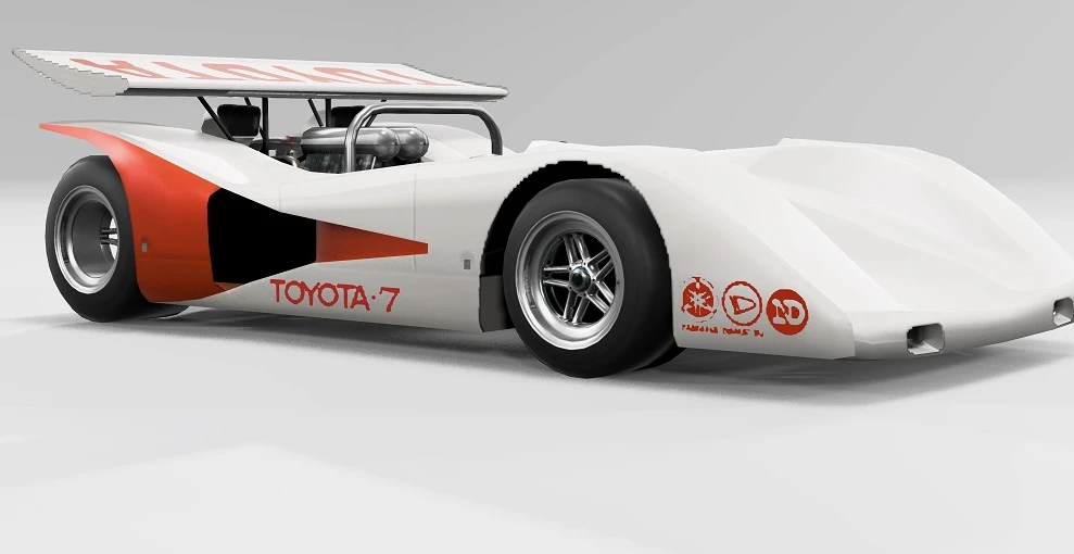 Ebbro 1:43 - Voiture de course miniature - Toyota 7 #35 Japan Can-Am 1968 - Collection de