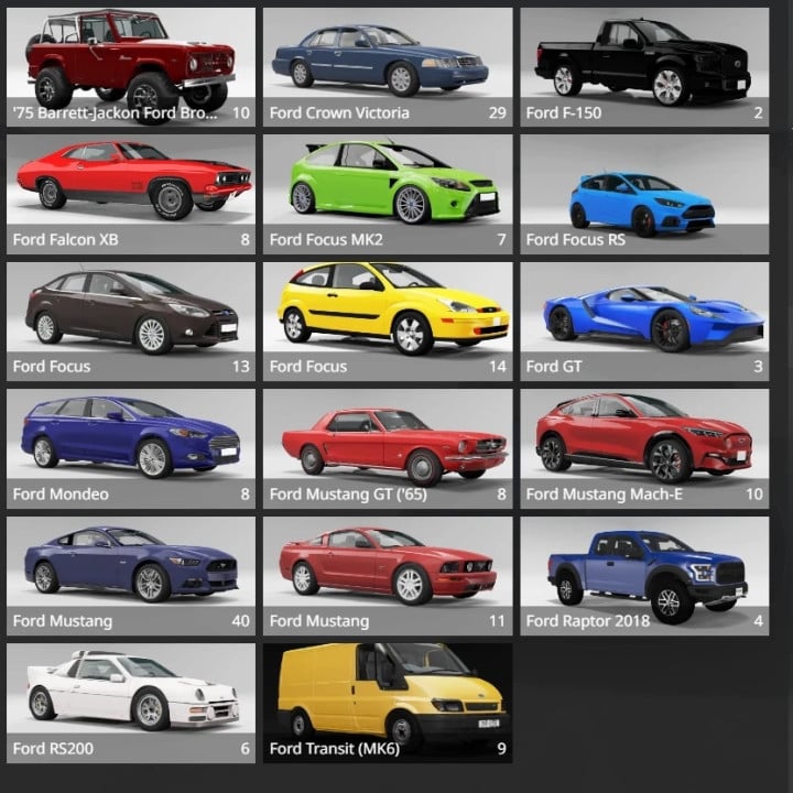 FORD CAR PACK