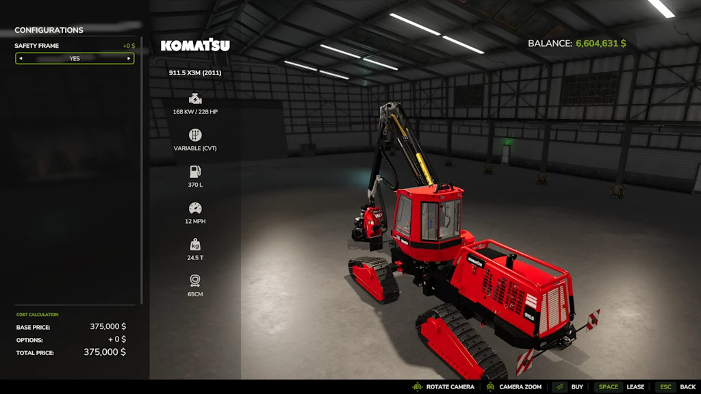Komatsu Harvester 911