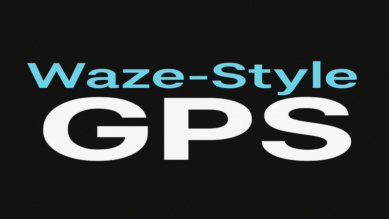 Waze Style GPS Navigation Colors – Realistic Dark Mode