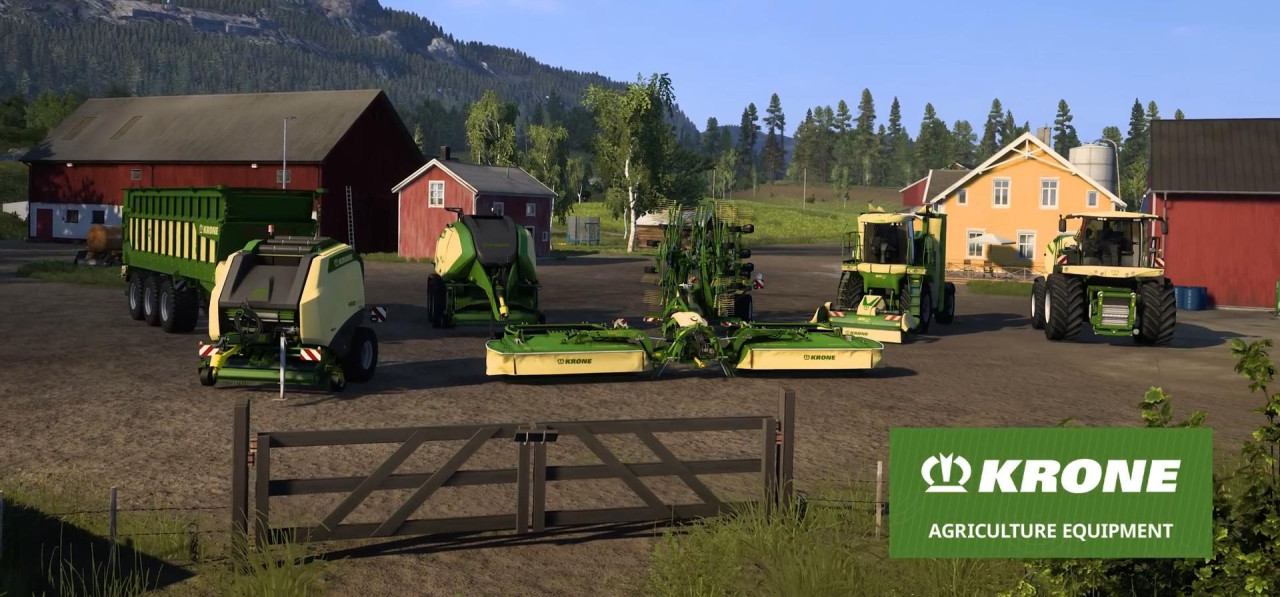 SCS Software has released KRONE Agriculture Equipment DLC for ETS2 and ATS