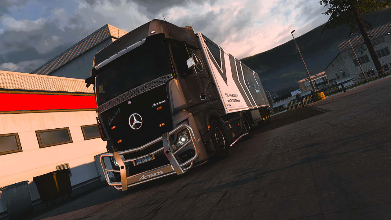 Mercedes benz actros mp4 skin and bull