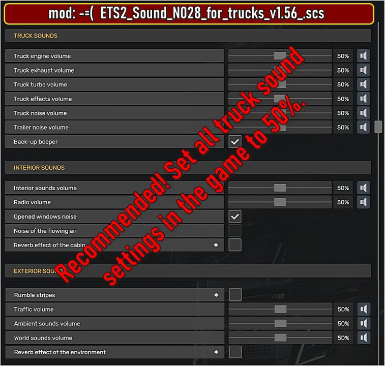 Sound N028 for trucks