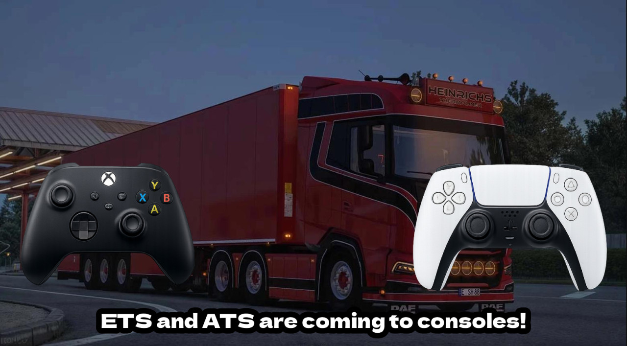Euro Truck Simulator 2 and American Truck Simulator are coming to PS5 and Xbox Series X|S consoles.
